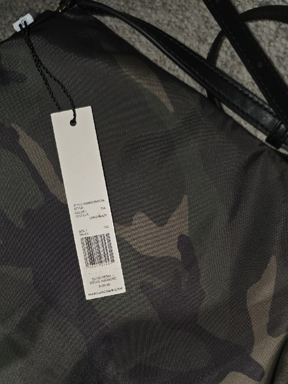 Marc Jacobs Green Camo Preppy Mini Messenger Crossbody Bag - Picture 6 of 14